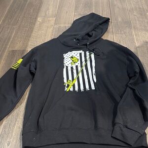 Black Graphic Hoodie